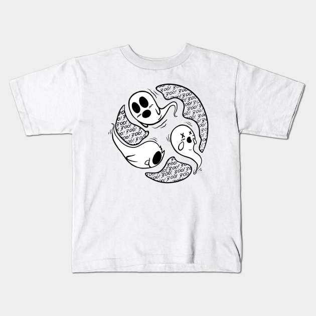 Ghosts Kids T-Shirt by LilStark